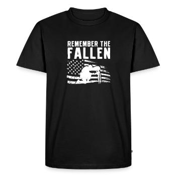 Commemoration of the Fallen Memorial Day America - Men's Premium Organic T-Shirt - black - Front - Nico (187cm)