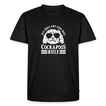 Cockapoo Dog - Men's Premium Organic T-Shirt - black - Front - Nico (187cm)