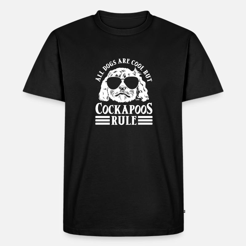 Cockapoo Hund - Männer Premium Bio T-Shirt - Schwarz