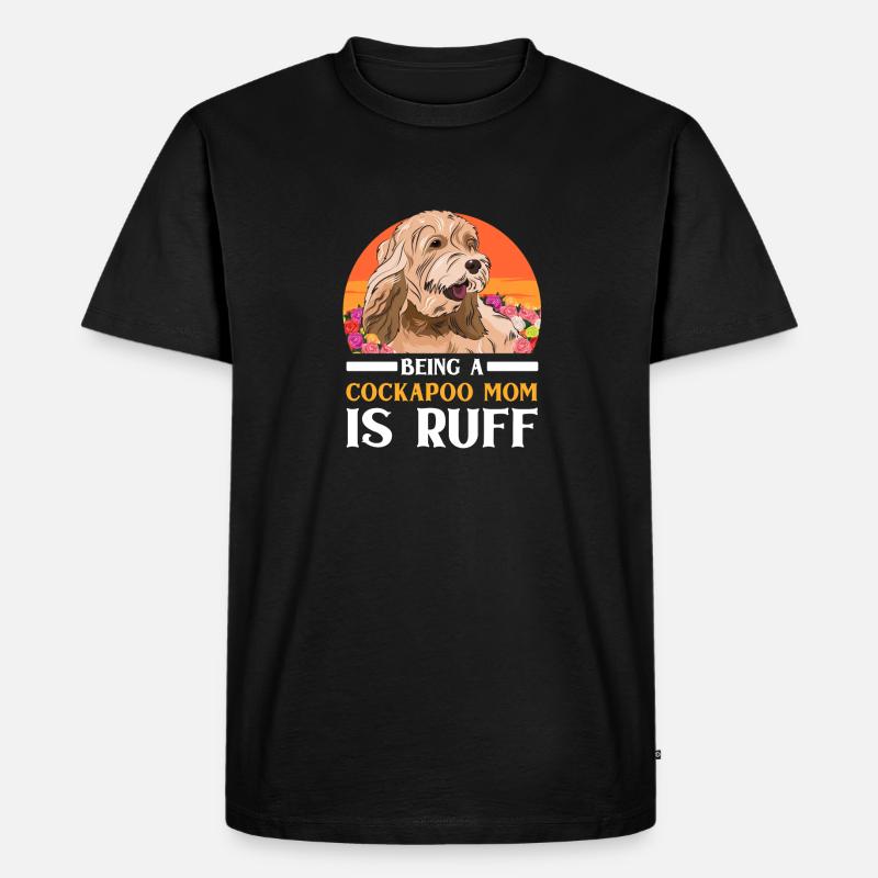 Cockapoo Hund - Männer Premium Bio T-Shirt - Schwarz