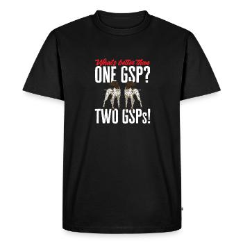 Chien GSP allemand à poil court - T-shirt Premium bio Homme - noir - Devant - Nico (187cm)