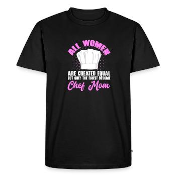 Chef Maman Toutes les femmes sont créées Mère égale Cuisinier M - T-shirt Premium bio Homme - noir - Devant - Nico (187cm)