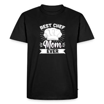 Chef Mom Best Chef Mom Ever Mother Chef Cooking Mot - Men's Premium Organic T-Shirt - black - Front - Nico (187cm)
