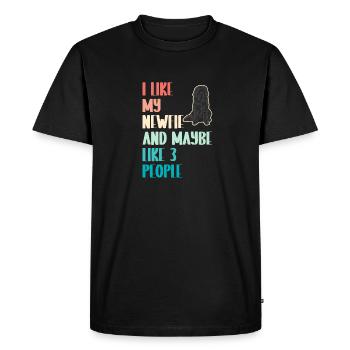 Terre-Neuve Chien de Terre-Neuve - T-shirt Premium bio Homme - noir - Devant - Nico (187cm)