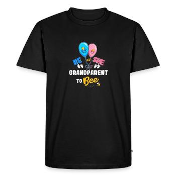 Il ou elle grands-parents à abeille grand-mère grand-père - T-shirt Premium bio Homme - noir - Devant - Nico (187cm)