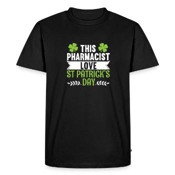 Pharmacien Pharmacien Ce pharmacien adore le St. - T-shirt Premium bio Homme - noir - Devant - Nico (187cm)