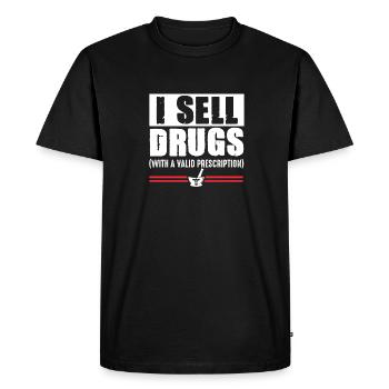 Peace Love Pharmacy Pharmacist Pharmacist Pharmaci - Men's Premium Organic T-Shirt - black - Front - Nico (187cm)
