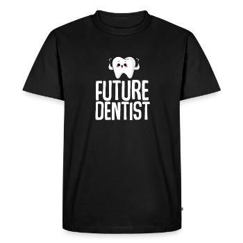 Futur dentiste dentiste étudiant en école dentaire - T-shirt Premium bio Homme - noir - Devant - Nico (187cm)