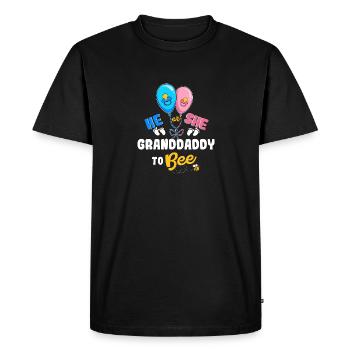 He or She Granddaddy To Bee Best Grandpa Ever - Men's Premium Organic T-Shirt - black - Front - Nico (187cm)