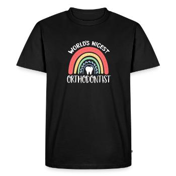 Orthodontist Dentist Orthodontics The beautiful - Men's Premium Organic T-Shirt - black - Front - Nico (187cm)