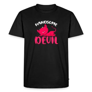 Beau diable conjoint partenaire de la famille - T-shirt Premium bio Homme - noir - Devant - Nico (187cm)