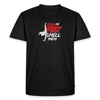 Smell My Feet Smell Them Combat Martial Arts Training - Men's Premium Organic T-Shirt - black - Front - Nico (187cm)