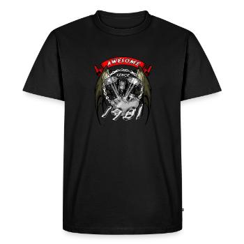 Génial depuis 1981, anniversaire du motard - T-shirt Premium bio Homme - noir - Devant - Nico (187cm)