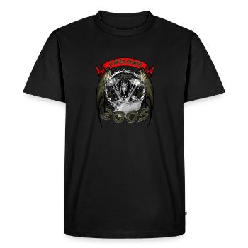 Génial depuis 2005, anniversaire du motard - T-shirt Premium bio Homme - noir - Devant - Nico (187cm)