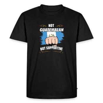 Not Guatemalan But Supportive Travel Tourist - Men's Premium Organic T-Shirt - black - Front - Nico (187cm)