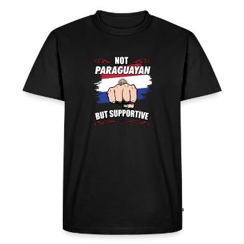 Pas paraguayen mais touristique de voyage de soutien - T-shirt Premium bio Homme - noir - Devant - Nico (187cm)