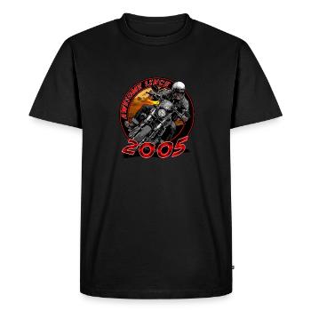 Génial depuis 2005, anniversaire du motard - T-shirt Premium bio Homme - noir - Devant - Nico (187cm)