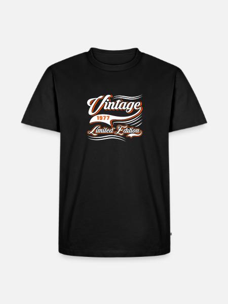 Edition Limitée 1977 Millésime - T-shirt Premium bio Homme - noir