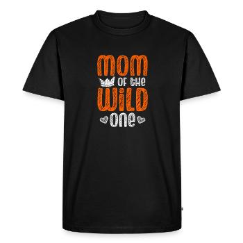 Mom Of The Wild One Birthday 1st Legendary - Men's Premium Organic T-Shirt - black - Front - Nico (187cm)