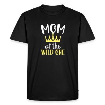 Mom Of The Wild One Birthday 1st Legendary - Men's Premium Organic T-Shirt - black - Front - Nico (187cm)