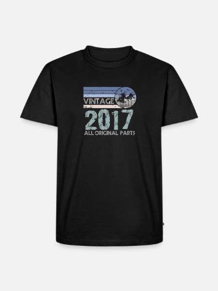 Limited Edition 2017 Vintage - Men's Premium Organic T-Shirt - black