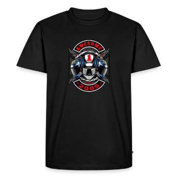 Génial depuis 2005, anniversaire du motard - T-shirt Premium bio Homme - noir - Devant - Nico (187cm)