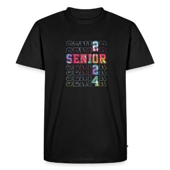 Classe de 2024 Senior Year 24. - T-shirt Premium bio Homme - noir - Devant - Nico (187cm)