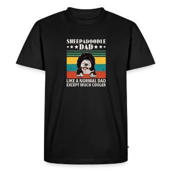 Sheepadoodle Doodle Dog - T-shirt Premium bio Homme - noir - Devant - Nico (187cm)