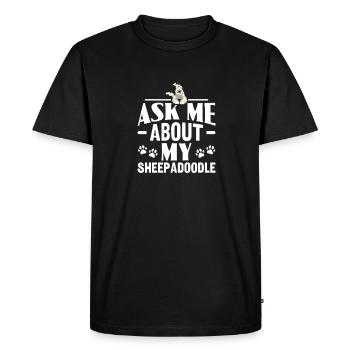 Sheepadoodle Doodle Dog - T-shirt Premium bio Homme - noir - Devant - Nico (187cm)