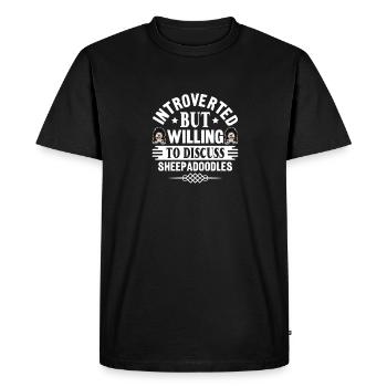 Sheepadoodle Doodle Dog - T-shirt Premium bio Homme - noir - Devant - Nico (187cm)
