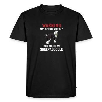 Sheepadoodle Doodle Dog - T-shirt Premium bio Homme - noir - Devant - Nico (187cm)