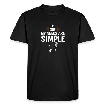 Sheepadoodle Doodle Dog - T-shirt Premium bio Homme - noir - Devant - Nico (187cm)