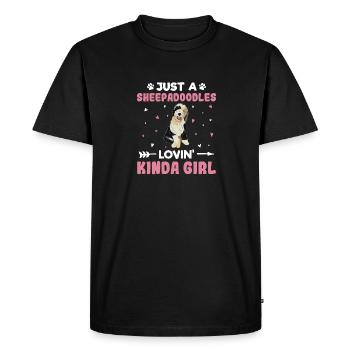 Sheepadoodle Doodle Dog - T-shirt Premium bio Homme - noir - Devant - Nico (187cm)