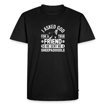 Sheepadoodle Doodle Dog - T-shirt Premium bio Homme - noir - Devant - Nico (187cm)