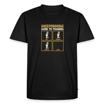 Sheepadoodle Doodle Dog - T-shirt Premium bio Homme - noir - Devant - Nico (187cm)