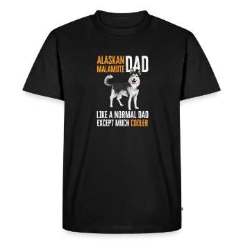 Alaskan Malamute Dog - Men's Premium Organic T-Shirt - black - Front - Nico (187cm)
