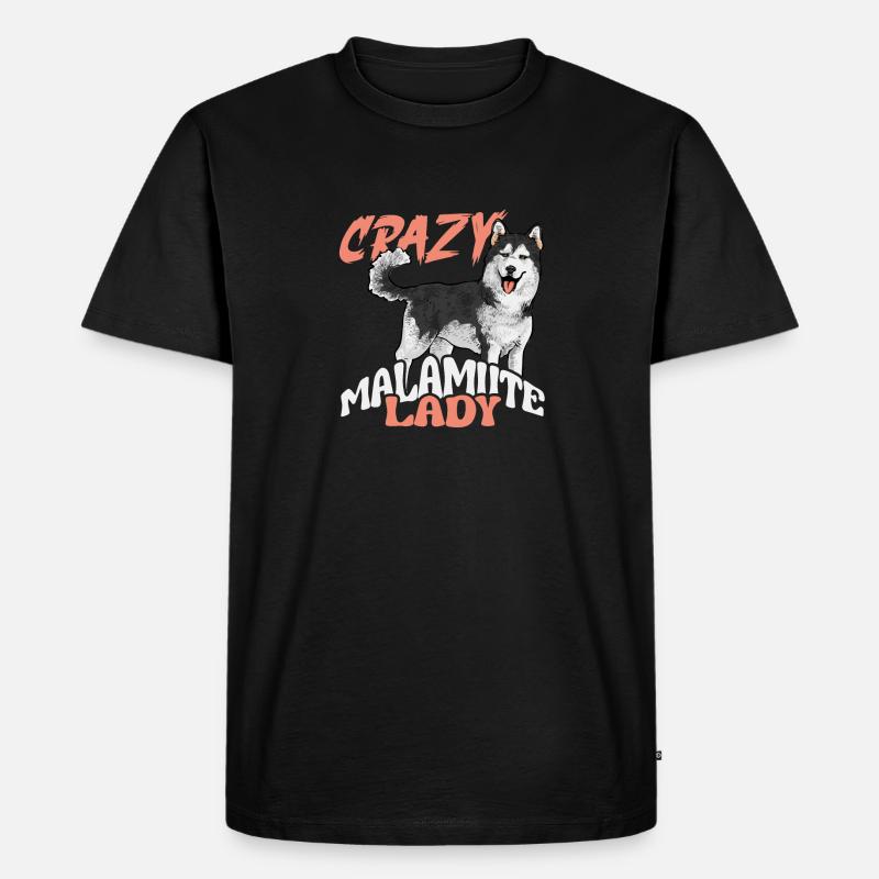 Alaskan Malamute Hund - Männer Premium Bio T-Shirt - Schwarz