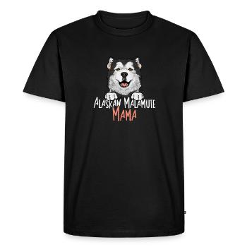 Alaskan Malamute Dog - Men's Premium Organic T-Shirt - black - Front - Nico (187cm)