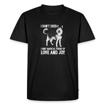 Alaskan Malamute Dog - Men's Premium Organic T-Shirt - black - Front - Nico (187cm)