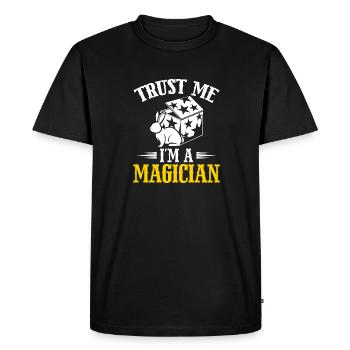 Trust Me im A Magician Wizard Magic Trick Magic - Men's Premium Organic T-Shirt - black - Front - Nico (187cm)