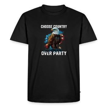 Choisissez le pays plutôt que le patriotisme patriotique - T-shirt Premium bio Homme - noir - Devant - Nico (187cm)
