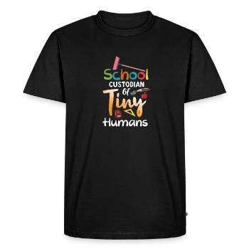 Superviseur d’étudiants avec des brosses - T-shirt Premium bio Homme - noir - Devant - Nico (187cm)