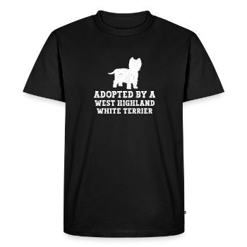 West Highland White Terrier Westie - T-shirt Premium bio Homme - noir - Devant - Nico (187cm)