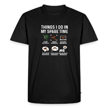 Monarch butterfly American monarch butterfly - Men's Premium Organic T-Shirt - black - Front - Nico (187cm)