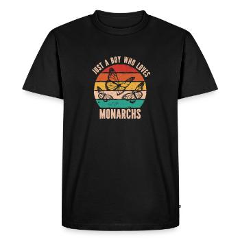 Monarch butterfly American monarch butterfly - Men's Premium Organic T-Shirt - black - Front - Nico (187cm)