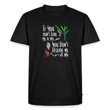 Monarque papillon monarque américain papillon monarque - T-shirt Premium bio Homme - noir - Devant - Nico (187cm)