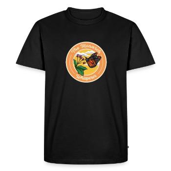 Monarque papillon monarque américain papillon monarque - T-shirt Premium bio Homme - noir - Devant - Nico (187cm)