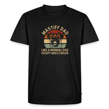 Mastiff Chien Vieux Mastiff anglais - T-shirt Premium bio Homme - noir - Devant - Nico (187cm)