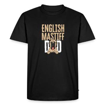 Mastiff Dog Old English Mastiff - Men's Premium Organic T-Shirt - black - Front - Nico (187cm)