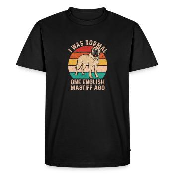 Mastiff Dog Old English Mastiff - Men's Premium Organic T-Shirt - black - Front - Nico (187cm)